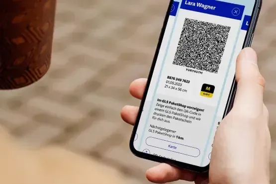 Mobile parcel label