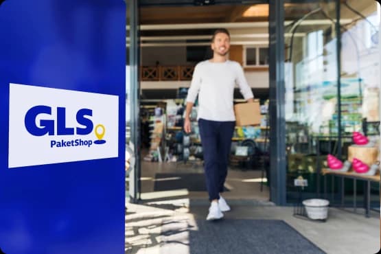 2. Paket mit QR-Code im Paketshop abgeben